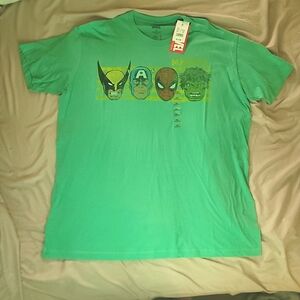 Marvel Men's Green Graphic T-Shirt